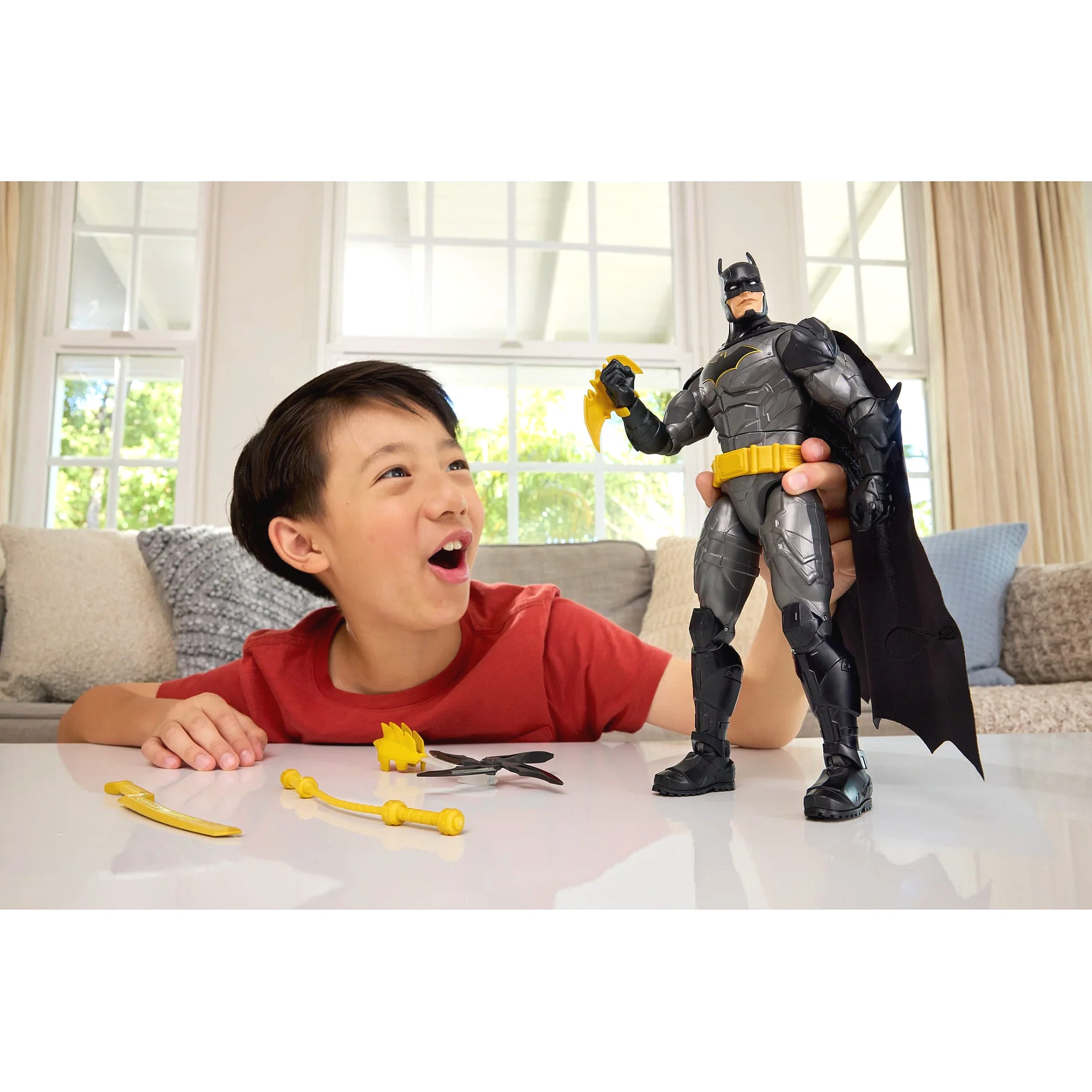 DC - Crime Crusher Batman 12-Inch Action Figure with 25 plus Phrases & Sounds - Mattel - Image 5