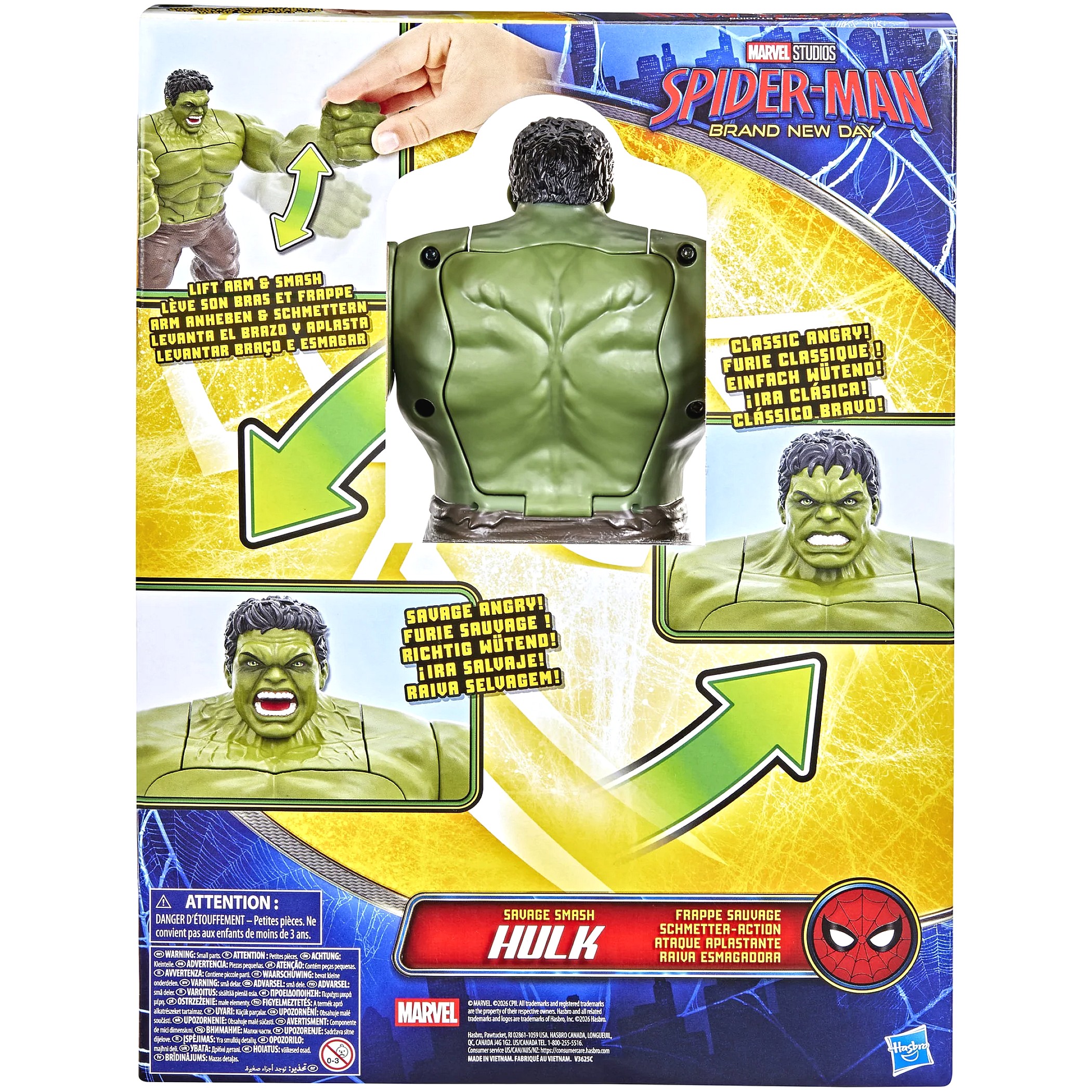 Marvel - Spider-Man Brand New Day Savage Smash Hulk Action Figure - Hasbro - Image 6